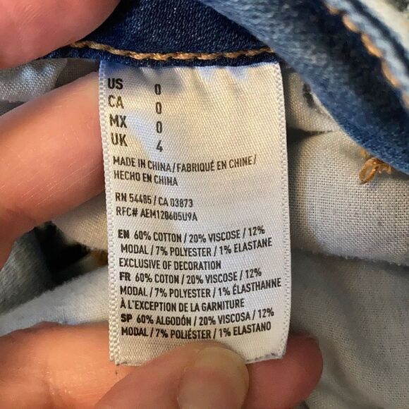 American Eagle Hi Rise Shortie Super Stretch Short - Picture 7 of 8